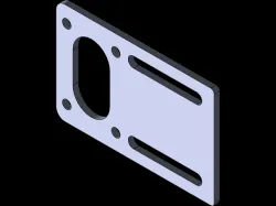 Brushed geared motor adapter/mount