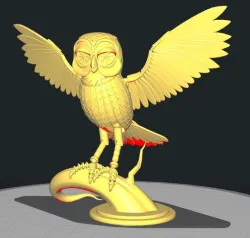 Bubo the owl 3D print model