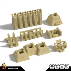 Buildings for Imhotep A and B side of the boards