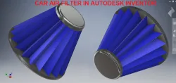 Car Air Filter in Autodesk Inventor || Inventor Tutorials || Cad tutorials || Autodesk || 3d Model