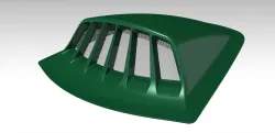 Car hood air scoop