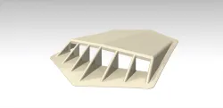 Car hood air scoop