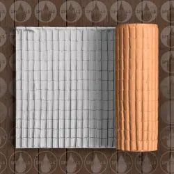 Ceramic Rooftiles - Thin Texture Roller (Low Resin Cost) - 4.5 Inches Tall