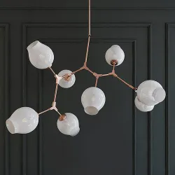 Chandelier  branching bubble chandelier 8 milk 3D model