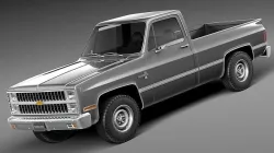 Chevrolet Silverado c10 1981-1987 3D model