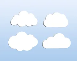 Clouds icon 3D model
