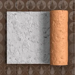 Coast Sand and Rocks - Thin Texture Roller (Low Resin Cost) - 4.5 Inches Tall
