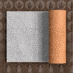 Cobblestone Pattern - Thin Texture Roller (Low Resin Cost) - 4.5 Inches Tall