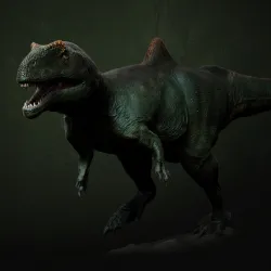 Concavenator walking 1-35 scale pre-supported dinosaur