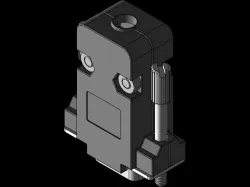 Conector DB 9 Macho com capa