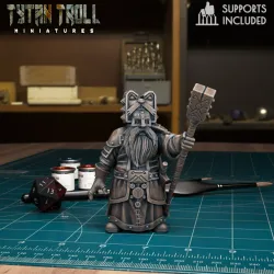 DnD Heroes Dwarf Mage Male [Pre-Supported]