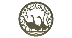 duck coasters and wall decoration table top cnc 3d printing