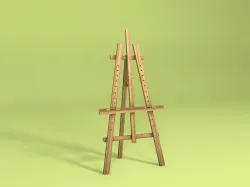 Easel 3D model