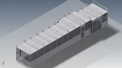 Estructura de cerramiento linea de soldadura