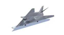 F-117 Nighthawk Jet Fighter Aircraft Low-poly 3D model