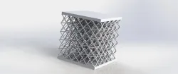 FCC lattice structure