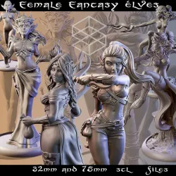 FIVE models-Female Fantasy Elves I