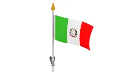 Flag pole holder + Italian flag