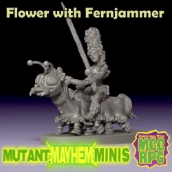 FLOWER, Mounted on FERNJAMMER the Ponypillar