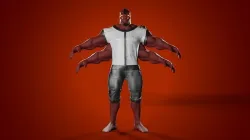 FOUR ARMS Realistic four arms from ben 10 3D model