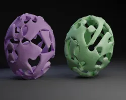 Geo Easter Egg and Christmas ornament - Draft Resurrection