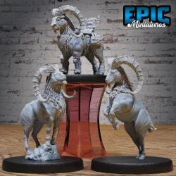 Goat Wild Set / Mountain Herd Animal / Mine Beast / Ancient Horned Creature / Stone Guard / Earth Element Encounter