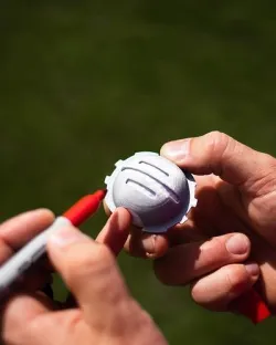Golf Ball Marking Alignment Tool Triple Line 3D print model