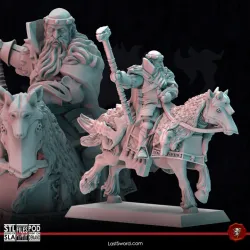 Grand Master of the Wolf on horse
