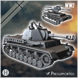 Heuschrecke IVb Grasshopper 105 mm - Germany Eastern Western Front Normandy Stalingrad Berlin Bulge WWII