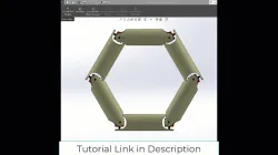 Hexagon Joint Mechanism Animation in Solidworks