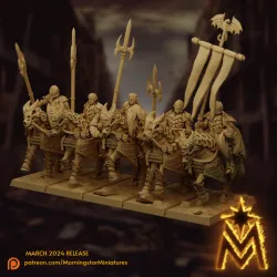 High Elf Knights of Ryma Unit | 32mm Scale Presupported
