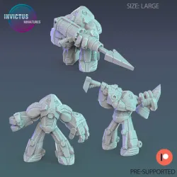 High Pressure Exosuit Set / Future Robot / Skeleton Soldier / Exoskelet Officer / Space War Construct / Steampunk Battle Robot / Invasion Army / Cyberpunk Droid / Sci-Fi Encounter