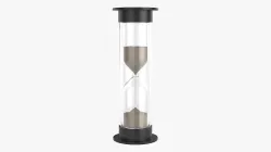 Hourglass sandglass egg sand timer cylindrical shape small 3D model