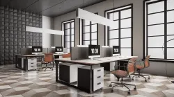 HQ ArchViz Modular Office Low-poly 3D model