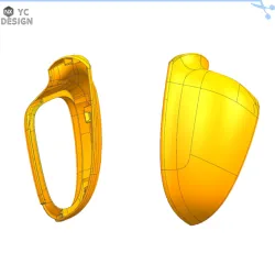 (Injection mold) A car mirror shell mold diagram