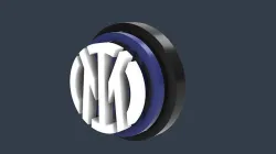 Inter Logo 210mm 3D print model