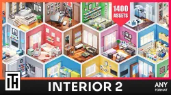 Interior 2 - Asset Pack by ithappy Low-poly 3D model