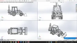 JCB backhoe loader 3DX super