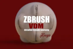 KENZIE- ZBRUSH VDM- OBJ- FEMALE ANATOMY 3D model