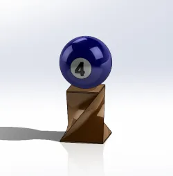 King Chess Piece - 4 Ball