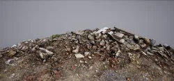 Large Rubble Debris Low-poly 3D model