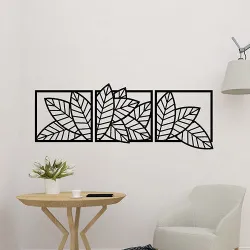 Leaf Flowers 2D Wall Decoration  3D print model