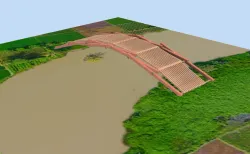 Leonardo da Vinci self-supporting bridge for 2D laser cutting