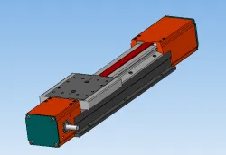 Linear toothed belt drive