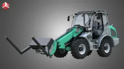 Loader KL80-8T with Roll-type Bale Fork - Front Loader 3D model