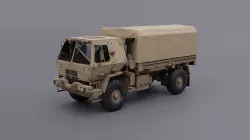 M1083 MTV Medium Tactical Vehicle US ARMY Low-poly 3D model