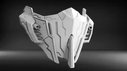 Mecha mask V3 STL for 3D print model