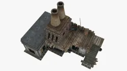 Medieval Blacksmith Forge Low-poly 3D model