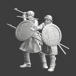 Medieval Teutonic auxiliary infantry - javelin throwers