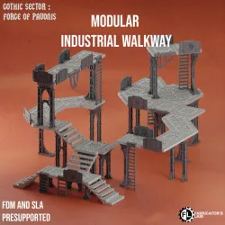 Modular Industrial Walkway - Grimdark Industrial